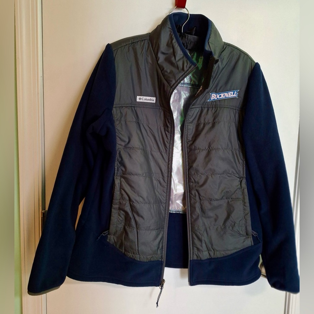 Women’s Slim Fit XL Bucknell Omni-Heat Fleece Puffer Columbia Jacket. New!!